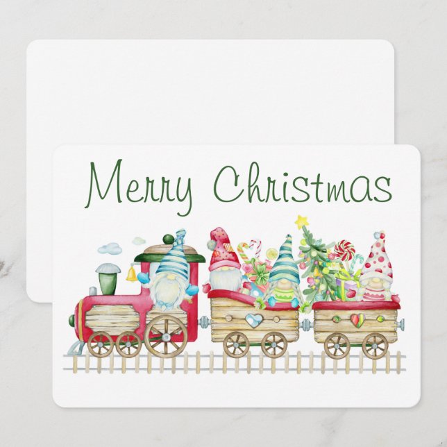 Festividades Cartão de Natal Feliz (Frente/Verso)