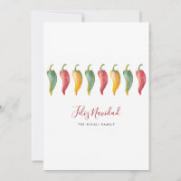 Cartão de Natal Feliz Navidad em Aquarela