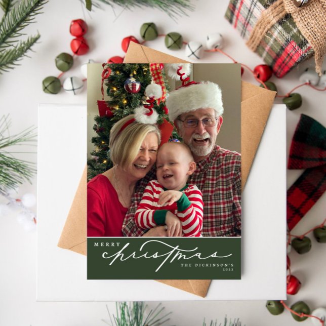 Festividades Cartão de Natal Feliz para a Família de Script de  (Criador carregado)