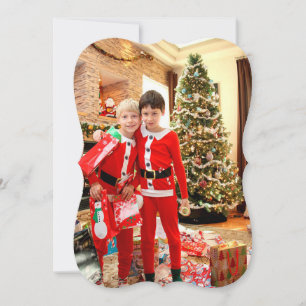 Festividades Cartão de Natal Feliz para a Família Dourada
