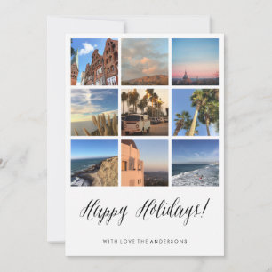 Festividades Cartão de Natal Feliz para Férias