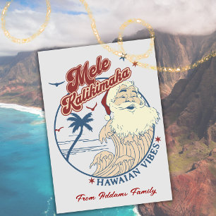 Festividades Cartão de Natal Feliz para Férias Mele Kalikimaka