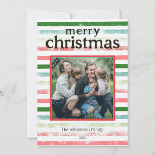Festividades Cartão de Natal Feliz para Fotos Personalizadas
