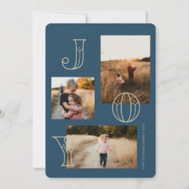 Festividades Cartão de Natal Festivo De 3 Fotos