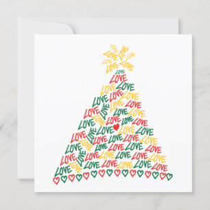 Festividades Cartão de Natal Flagrante com Amor de Árvore de 