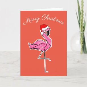 Festividades Cartão de Natal Flamingo