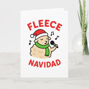 Festividades Cartão de Natal Fleece Navidad - Divertido