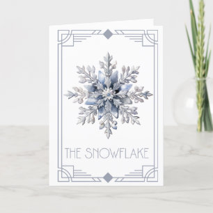 Festividades Cartão de Natal Floco de Neve