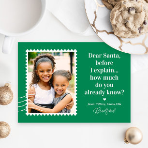 Festividades Cartão de Natal Foto EDITÁVEL COR Pergunte ao Papa