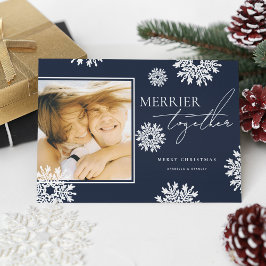 Festividades Cartão de Natal Foto Juntos Mais Felizes
