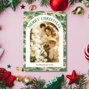 Festividades Cartão de Natal Foto 'Que Ano' Toile Ocidental