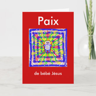 Festividades Cartão de Natal Francês