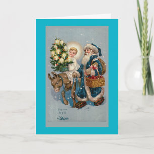 Festividades Cartão de Natal francês Vintage
