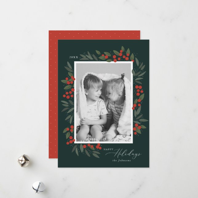 Festividades Cartão de Natal Frutas de Natal (Frente/Verso In Situ)