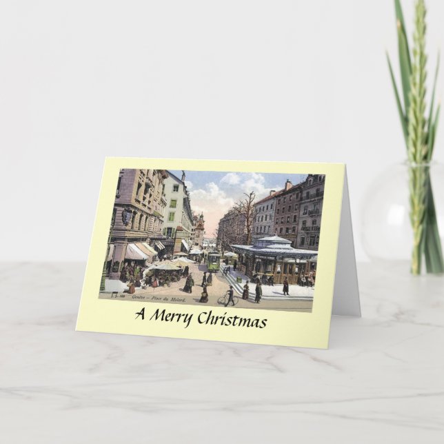 Festividades Cartão de Natal - Genebra, Suiça (Frente)