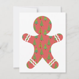 Festividades Cartão de Natal Gingerbird
