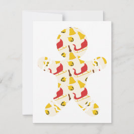 Festividades Cartão de Natal Gingerbird