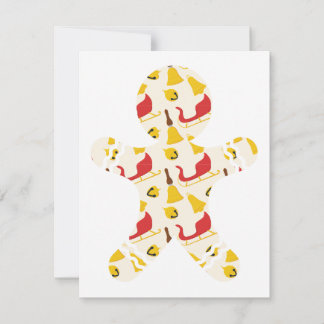 Festividades Cartão de Natal Gingerbird