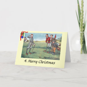 Festividades Cartão de Natal - Golfe - Espetado