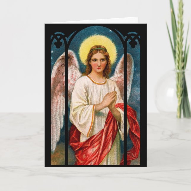 Festividades Cartão de Natal Gothic Angel (Frente)