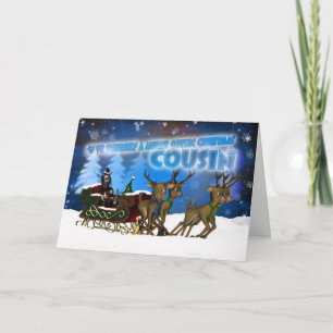 Festividades Cartão de Natal Gótico Primo, H.I.P. E Reindeer