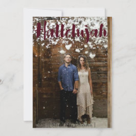 Festividades Cartão de Natal Hallelujah