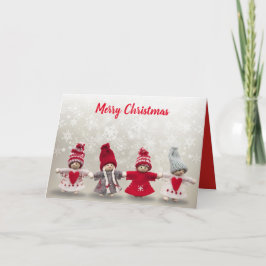 Festividades Cartão de Natal Handmade dos anjos do inverno da