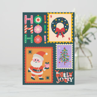 Festividades Cartão de Natal Ho Ho Ho