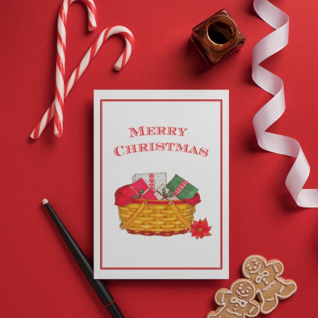 Festividades Cartão de Natal Holiday Basket (Criador carregado)