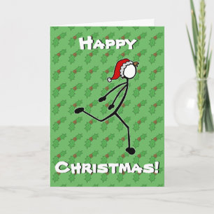 Festividades Cartão de Natal Holly Berry para Runner Personaliz