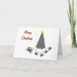 Festividades Cartão de Natal Horizontal do cancer com texto