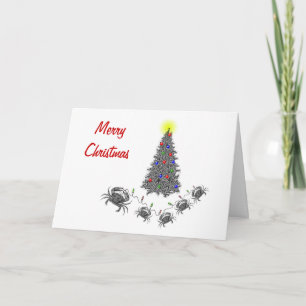 Festividades Cartão de Natal Horizontal do cancer com texto