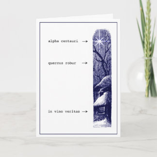 Festividades Cartão de Natal In Vino Veritas