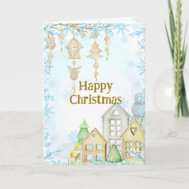 Festividades Cartão de Natal inspirado nos países Escandinavos.