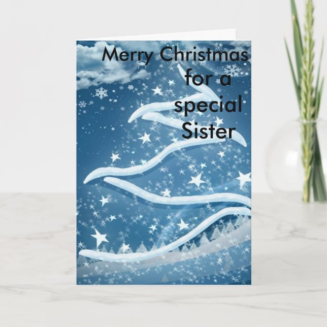 Festividades Cartão de Natal Irmã (Frente)