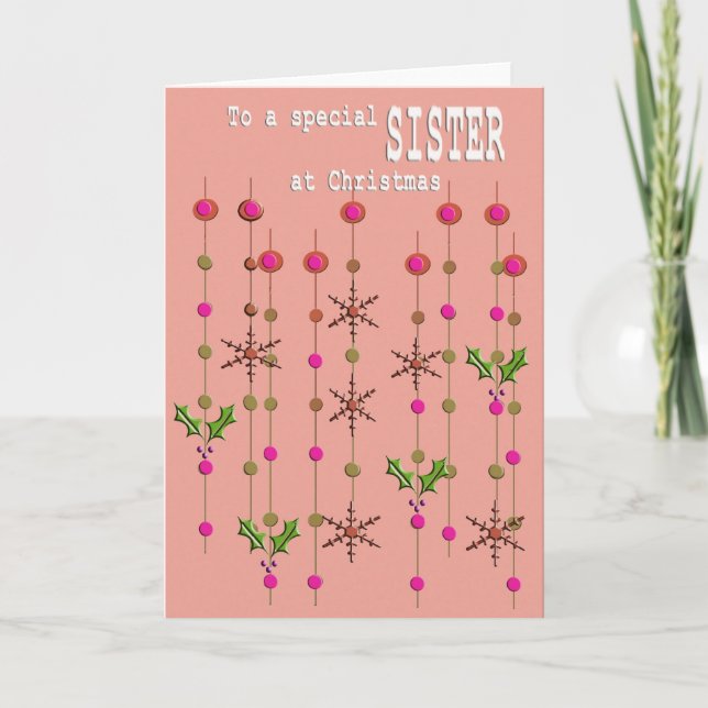 Festividades Cartão de Natal Irmã Especial (Frente)