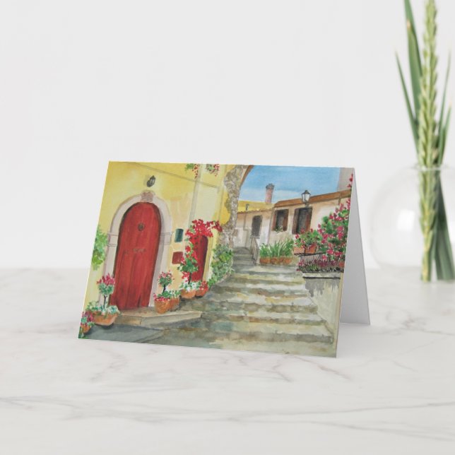 Festividades Cartão de Natal Italiano (Frente)