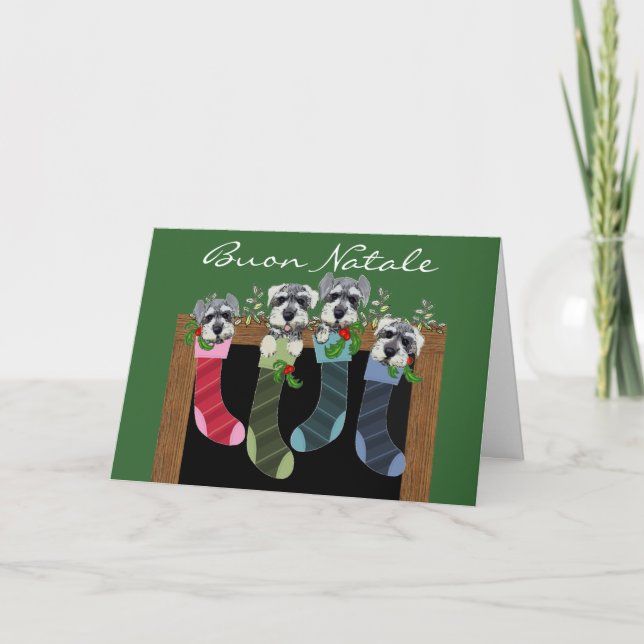 Festividades Cartão de Natal italiano de Buon Natale (Frente)