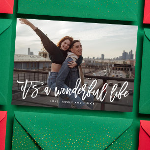 Festividades Cartão de Natal It's a Wonderful Life