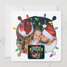 Festividades Cartão de Natal Jingle all the way (adicione suas 