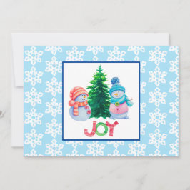 Festividades Cartão de Natal Joy Flat Holiday