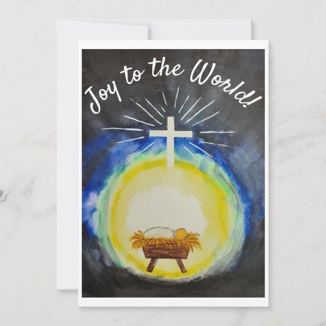 Festividades Cartão de Natal "Joy to the World" (Frente)
