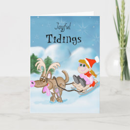 Festividades Cartão de Natal Joyful Tidings