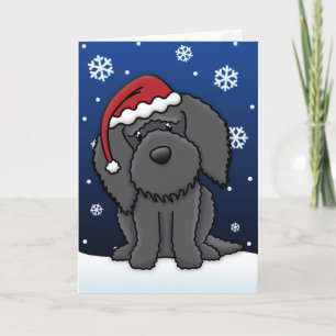 Festividades Cartão de Natal Kawaii Barbet