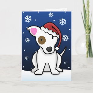 Festividades Cartão de Natal Kawaii Jack Russell