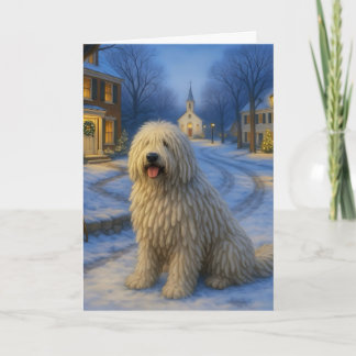 Festividades Cartão de Natal Komondor