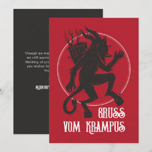 Festividades Cartão de Natal Krampus Gruss Vom Krampus