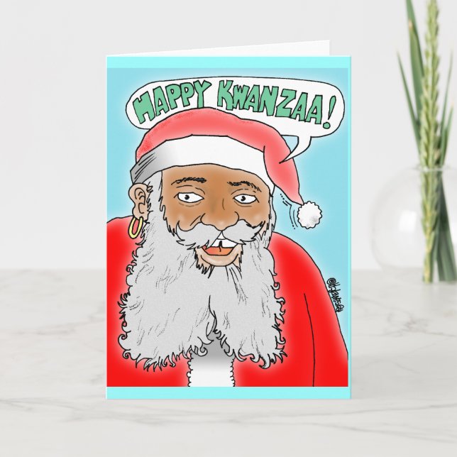 FESTIVIDADES CARTÃO DE NATAL KWANZAA FELIZ (Frente)