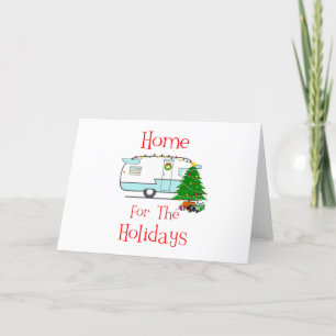 Festividades Cartão de Natal Lar de RV para as Festas
