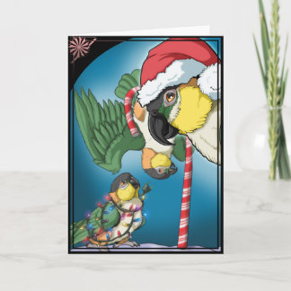 Festividades Cartão de Natal louco dos Caiques
